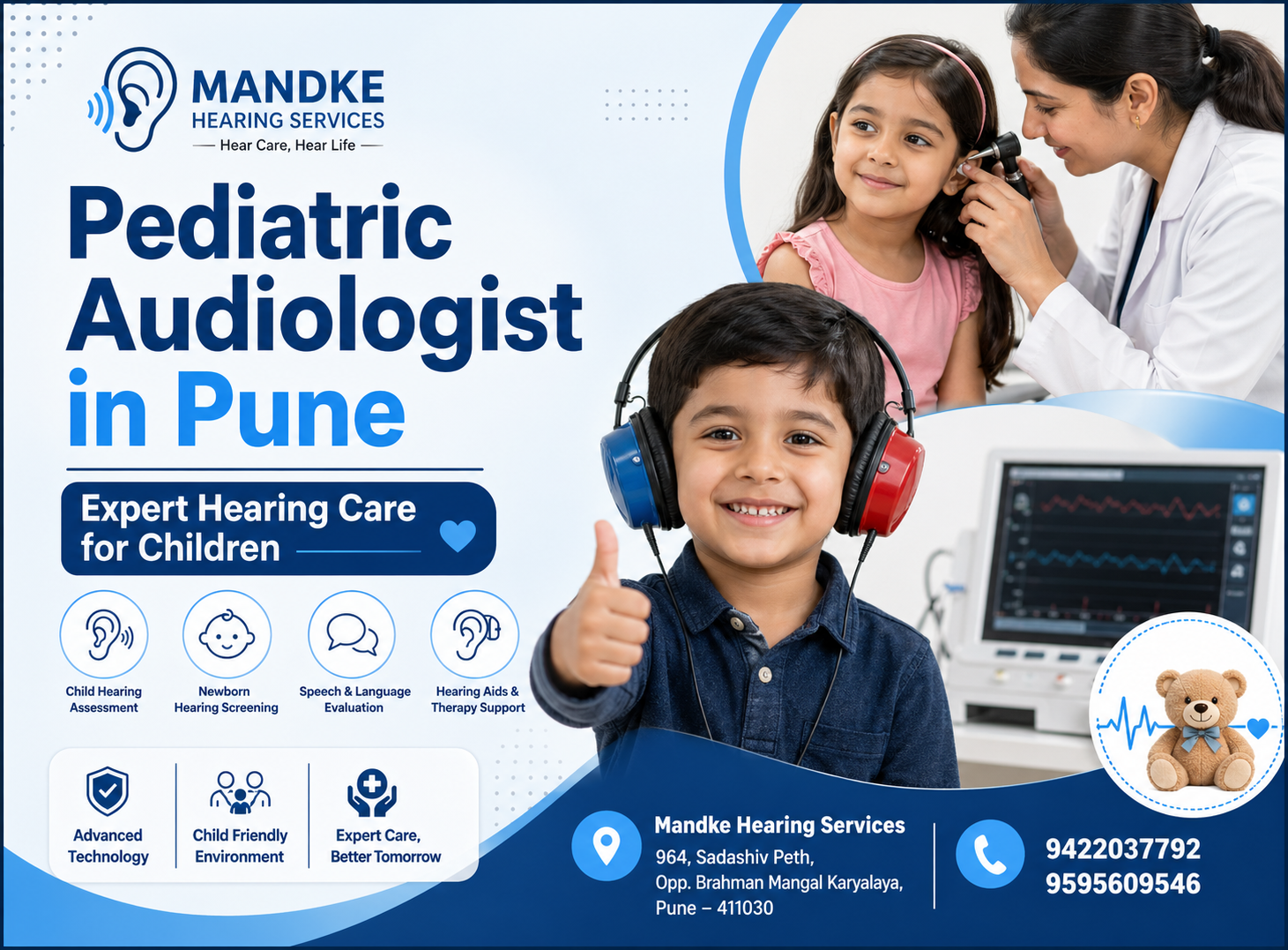 Pediatric Audiologist in Pune – Expert Hearing Care for Children 